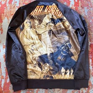 Rare Vintage Star Wars Brown Bomber Jacket